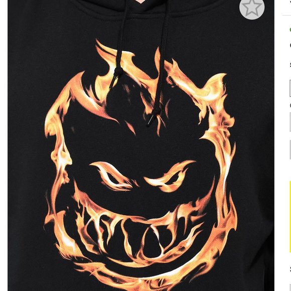 No Fooling Sale! Gotta clean out the closet NWT - Zumiez Spitfire Black Hoodie - Picture 3 of 3